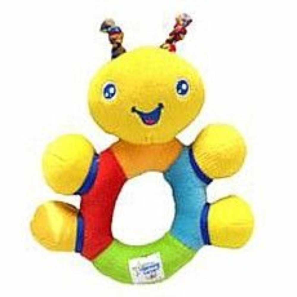 Learning Curve Soft Baby Multi-textured Teething Surfaces Rattle‎ Toy 7" Tall